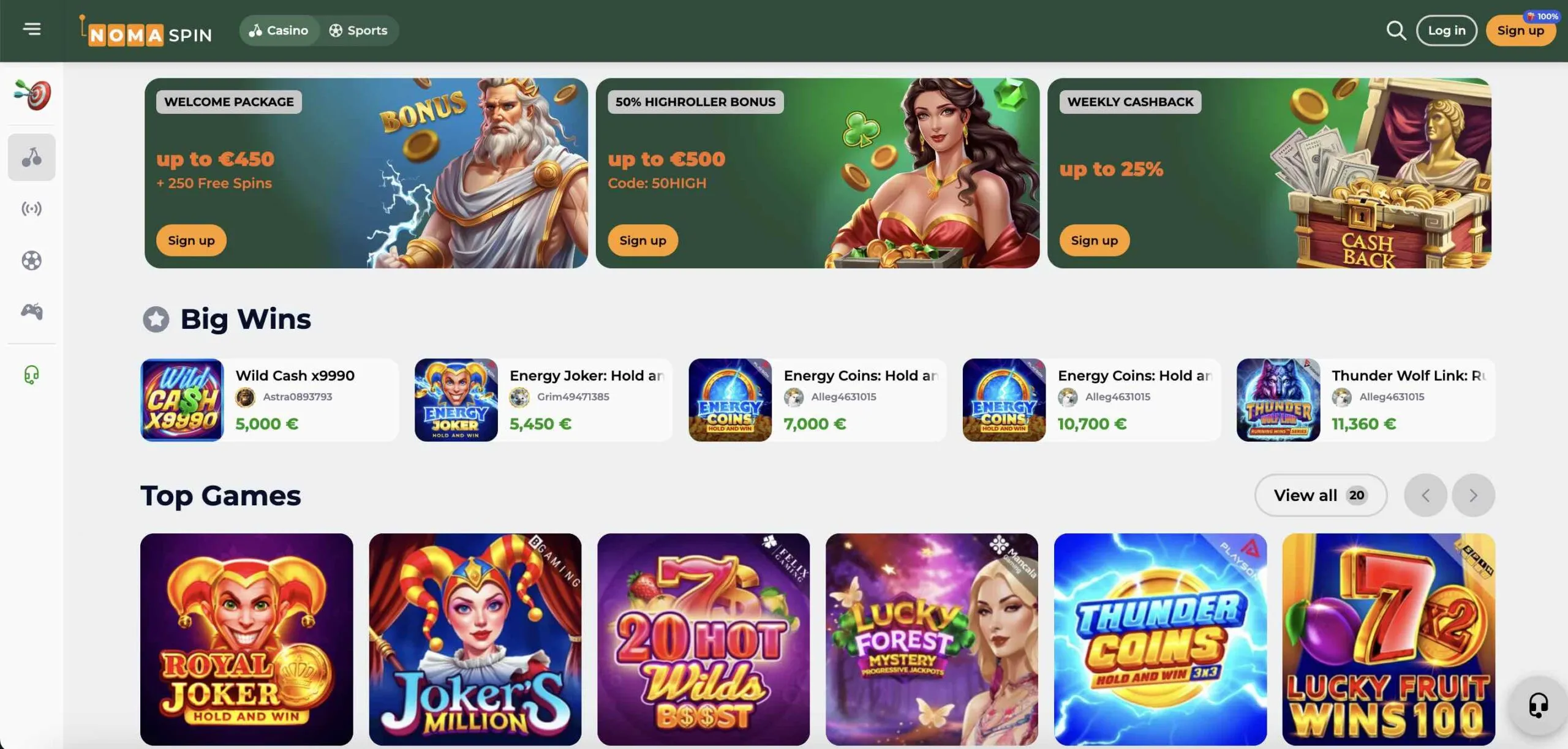 Nomaspin Nederland – Het Officiële Online Casino van 2026 image 1